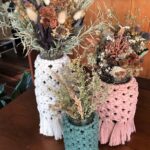 Macrame vases